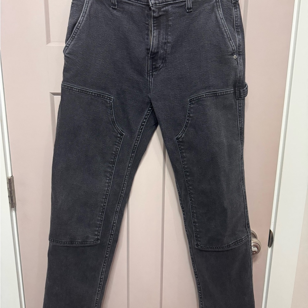 Hollister Men's Dark Gray Cargo Pants